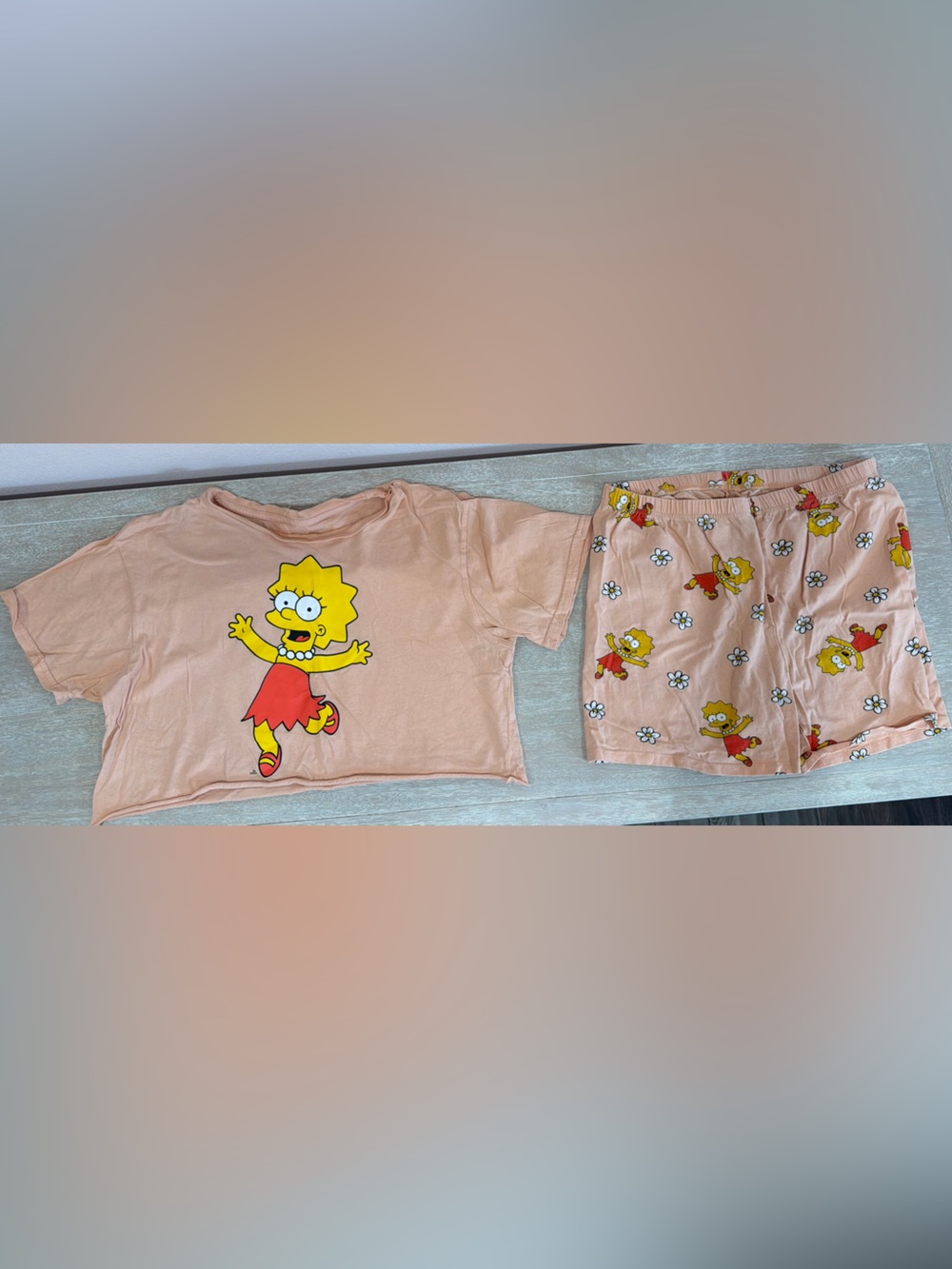 The Simpson’s Lisa Simpson Crop Top and Shorts